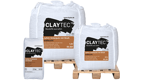 Хастарна глинена мазилка със слама Claytec
